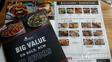 Applebees 2 for $20 and 2 for $25 Menu Items | Applebee's menu ...