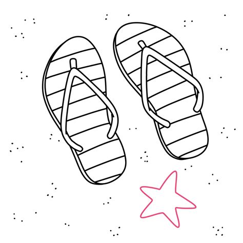 woman in flip flops drawing 3