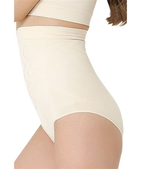 Women S Seamless Shapewear Hi Waist Panties Slimmer Tummy Control Slip Beige Nude Ck Ys Aing