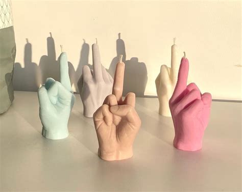 Fuck You Candle Middle Finger Candle Hand Gesture Candle Etsy