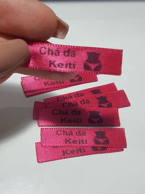 Etiqueta De Cetim Personalizada Luxo 1x4 Cmcha De Lingerie Compre Produtos Personalizados No Elo7