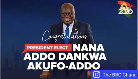 Ghana Election 2020 “thank You Ghana” Akufo Addo Speaks After