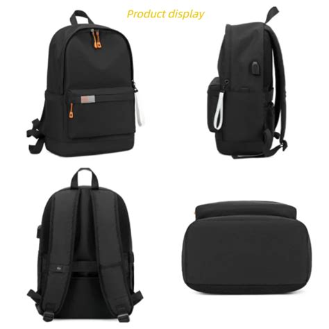 Custom Logo Backpack Fashionable School Laptop Bag With Usb Zipper ...