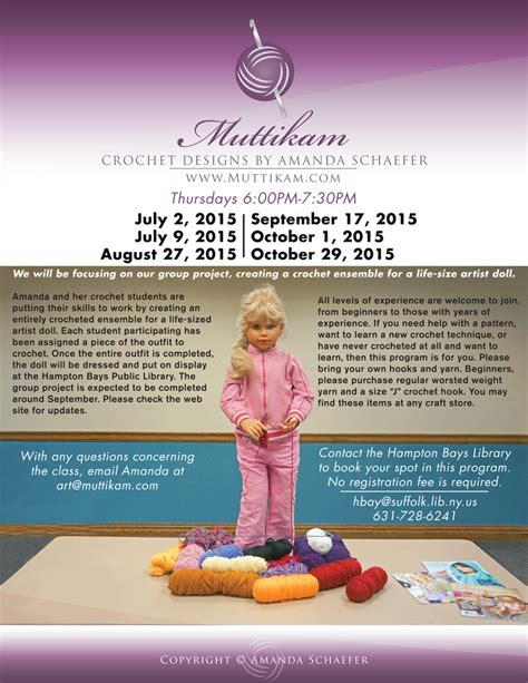 Crochet Classes with Amanda - Crocheting Arts Crafts Workshops ...