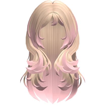 Messy Grunge Hair Blonde To Pink Roblox