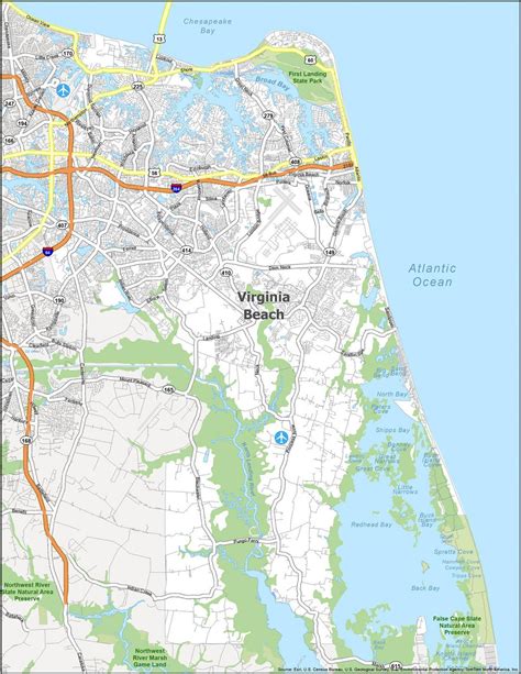 Virginia Beach Virginia Map | Virginia Map