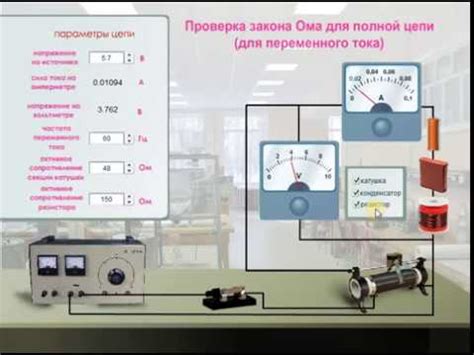 Виртуальная лабораторная работа "Проверка закона Ома для переменного ...