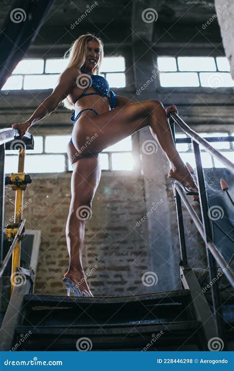 Attractive Bikini Fitness Model Posing Stock Photo Image Of Model