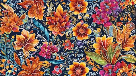 batik flowers pattern background  stock photo public domain pictures