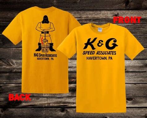 Hot Rod Tee T Shirt Drag Race Kg Speed Associates Pa Speed Shop K G Front Back Ebay