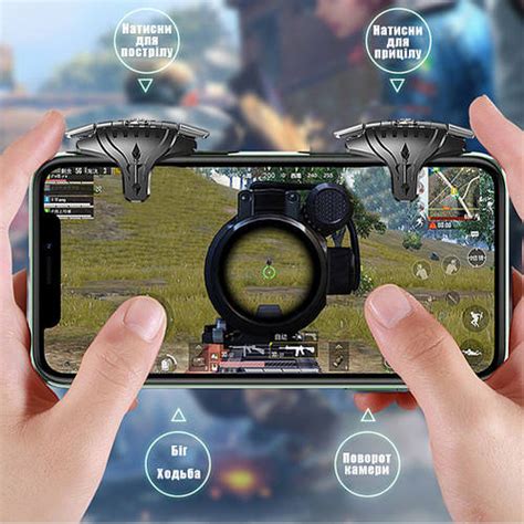 Купити Ігровий геймпад тригер F01 чорні для гри на телефоні смартфоні ...