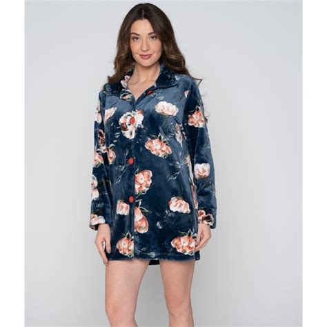 Jeannette Lingerie Χειμερινή Γυναικεία Ρόμπα Μπλε 7531 Skroutz gr