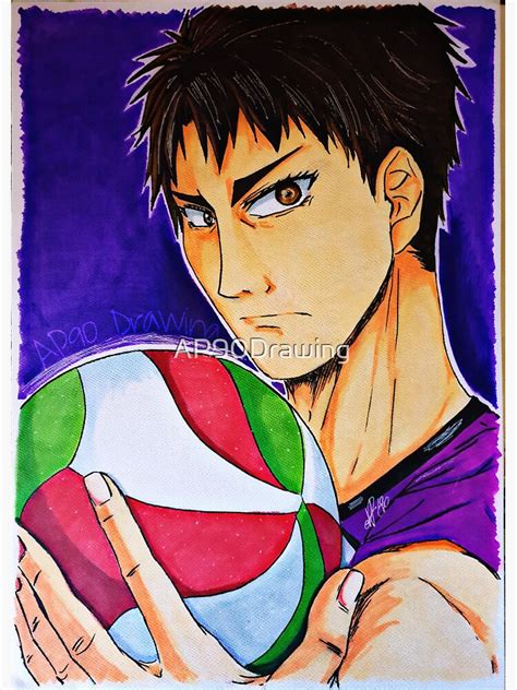 Haikyuu Ushijima Wakatoshi Shiratorizawa Sticker For Sale By