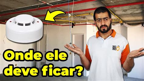 DETECTOR DE FUMAÇA entende como POSICIONAR eles no projeto ou no