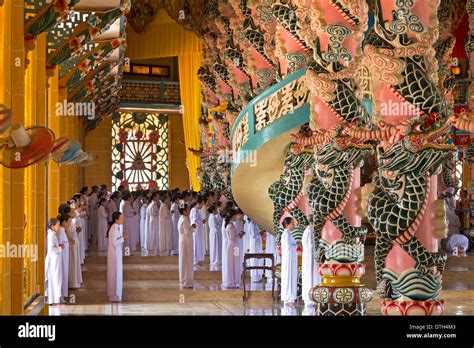 Cao dai temple interior window hi-res stock photography and images - Alamy