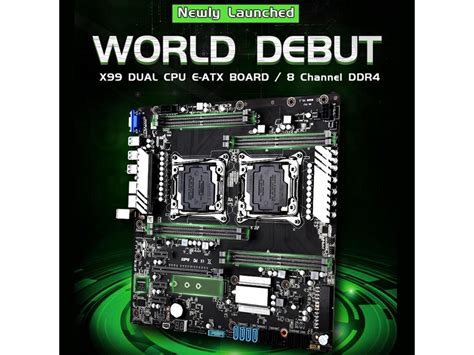JINGSHA x99 Dual CPU Motherboards Socket LGA 2011-3 Dual Gigabit ...