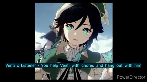 M4mgenshin Impact Asmr Venti X Listener You Help Venti With Chores And Hang Out With Him