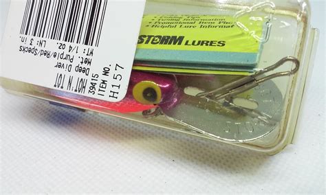 Vintage Storm Pre Rapala Thinfin Hot N TOT Met Purple Red 3 H157 Lure