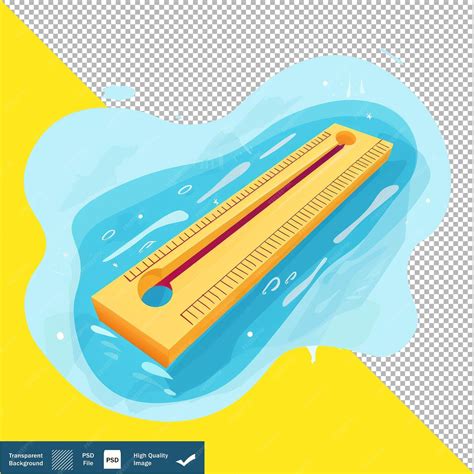 Векторная милая линейка Икона мультфильма Прозрачный фон PNG PSD ...