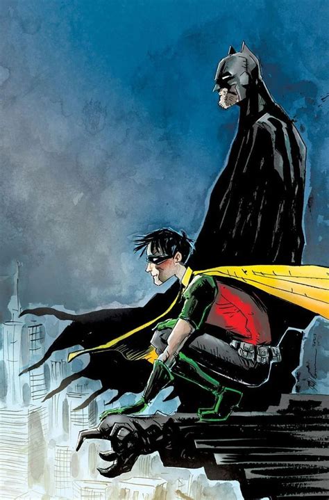 Robin Batman Variant Cover By Jeff Lemire Batman Batman Robin