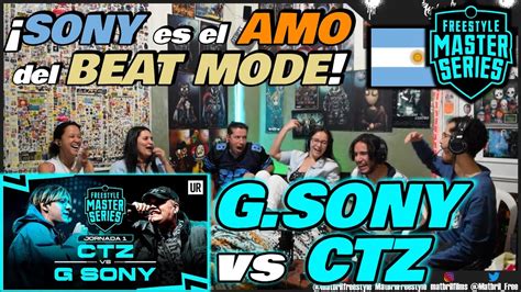 COLOMBIANOS REACCIONAN A G SONY Vs CTZ SONY Es El AMO Del BEATMODE