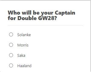 Best Captain For Fpl Double Gw Captain And Transfer Polls