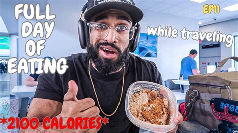 Full Day Of Eating 2100 Calories Getting SHREDDED While Traveling