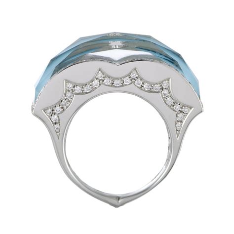 Stephen Webster Crystal Haze 18 Karat Gold Diamond Turquoise And Clear