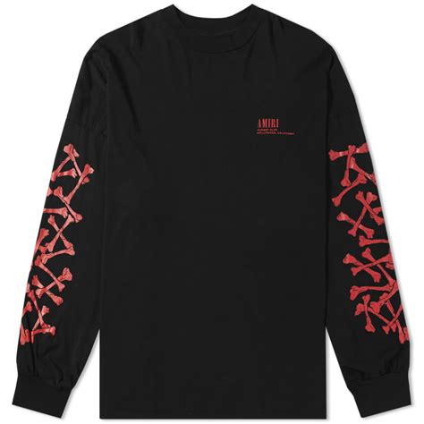 Amiri Long Sleeve Bones Tee Ami