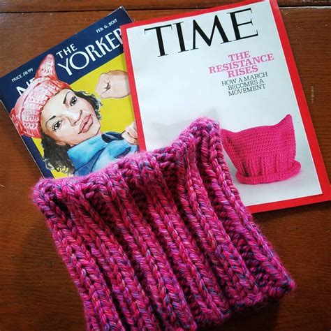 Hot Pink Knit Pussy Hat FREE SHIPPING Etsy
