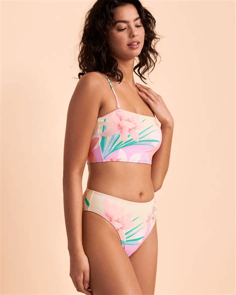 BILLABONG LOST IN DAYDREAMS Maui Rider Bikini Bottom Tropic Print Bikini Village