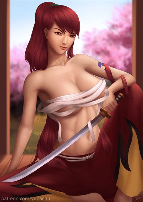 Erza Scarlet Sword Goddess By Yupachu Hentai Foundry