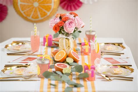 Bride To Be Ideas For A Citrus Inspired Bridal Shower Beau Coup Blog