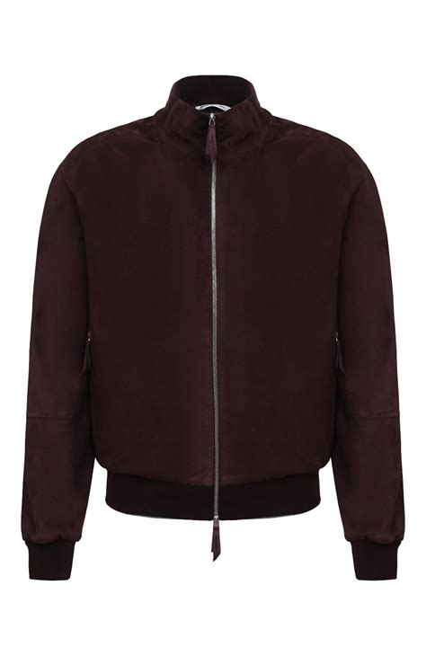 Мужской бордовый замшевый бомбер ANDREA CAMPAGNA купить в интернет ...