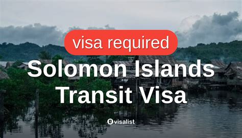 Pulau Solomon Visa Transit Untuk Baju Kaos Warga Visa List