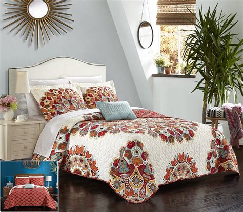 Amazon Chic Home Rouen Piece Reversible Quilt Cover Set