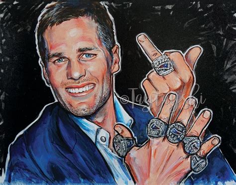 Tom Bradys 6th Superbowl Win 7th Ring Sticker Art Etsy Singapore