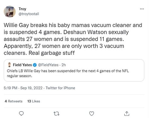 Fans Slam Nfl For Handing Out Chief S Willie Gay A Game Suspension Over Misdemeanor Charge