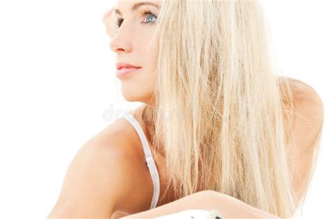 Lovely Blonde In Bed Stock Photo Image Of Healthcare