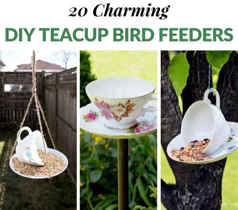 20 Charming Diy Teacup Bird Feeders Tea Cup Bird Feeder Teacup Bird