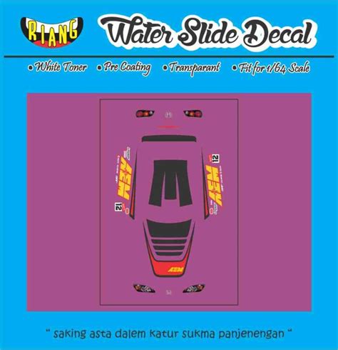 Jual Decal Waterslide Hot Wheels Honda S Legend Tour Kota Denpasar Ccnk Garage