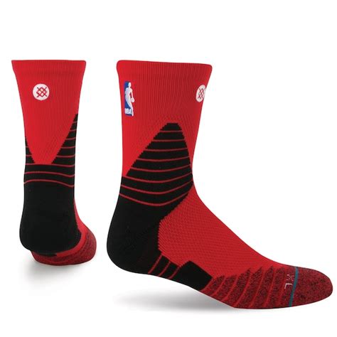 Mens Nba Stance Red Solid Quarter Socks Nba Store