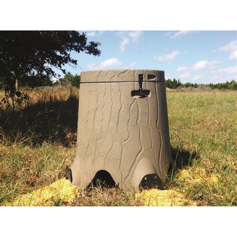 TruStump 35-Gallon Gravity Deer Feeder - 676668, Feeders at Sportsman's Guide