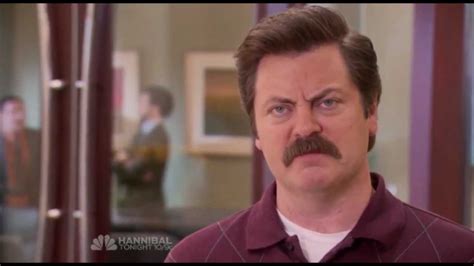 Ron Swanson Blank Template Imgflip
