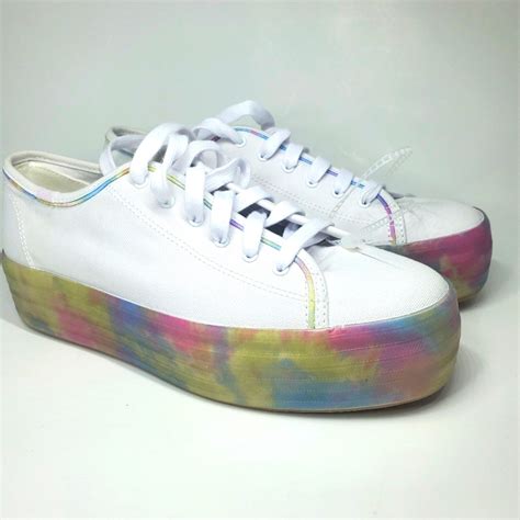 New Keds Triple Up Tie Dye Foxing Sneaker Womens Size Gem