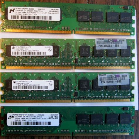 DDR2 memorija 512MB, 1GB, 2GB
