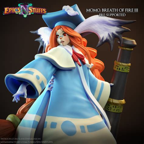 Téléchargement Momo Breath Of Fire 3 Statue Pre Supported Par Epics N