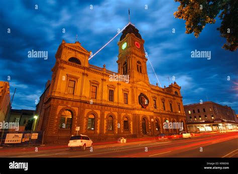 Town Hall At Night Ballarat Victoria Australia Stock Photo Alamy