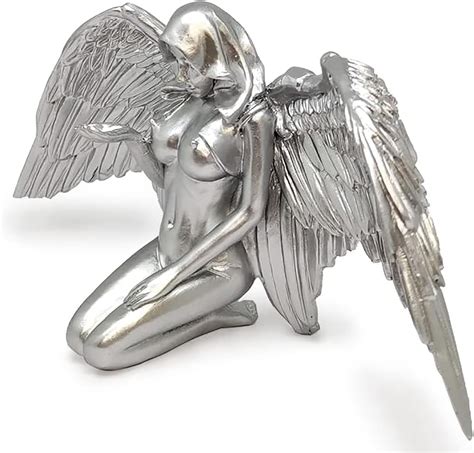 Amazon KURKUR Kneeling Angel Statues D Nude Female Prayer Angel Figurines Creative Naked