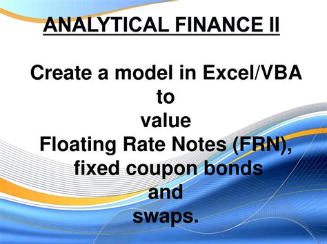 analytical finance ii powerpoint    id